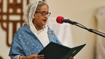 Former Bangladesh prime minister Sheikh Hasina has said she plans to return to Dhaka by December as India said there was no change in its approach. (REUTERS)