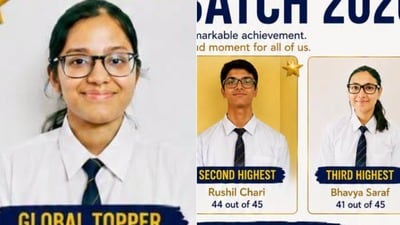 কলকাতার হেরিটেজ স্কুলের ছাত্রী রোশনী হামিরওয়াসি, রুশিল চারি এবং ভাব্য শরাফ। (ছবি সৌজন্যে, ফেসবুক The Heritage School) কলকাতার হেরিটেজ স্কুলের ছাত্রী রোশনী হামিরওয়াসি, রুশিল চারি এবং ভাব্য শরাফ। (ছবি সৌজন্যে, ফেসবুক The Heritage School)