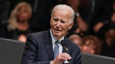 Joe Biden's new memoir Promise Me, America covers his presidency. 
(REUTERS/Jim Vondruska/File Photo) (REUTERS)