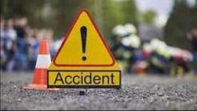 Investigating officer confirmed that the preliminary investigation indicates that the concealed pothole was the primary cause of the accident. (HT File)