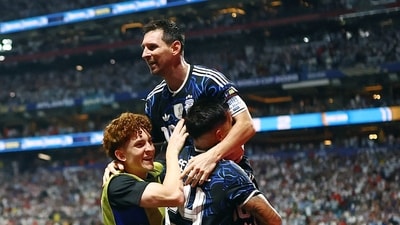 Lionel Messi produced a couple of assists to help Argentina stage another comeback. (REUTERS)