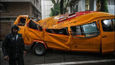Mumbai, India. June 30, 2026 - Vihan Srivastav, an 11-year-old student, died, and four other children were injured when a large tree collapsed onto their school bus on Road No 11 in Chembur, Mumbai, India. June 30, 2026. (Photo by Raju Shinde/HT Photo) (Raju Shinde) Mumbai, India. June 30, 2026 - Vihan Srivastav, an 11-year-old student, died, and four other children were injured when a large tree collapsed onto their school bus on Road No 11 in Chembur, Mumbai, India. June 30, 2026. (Photo by Raju Shinde/HT Photo) (Raju Shinde)