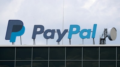 PayPal shares rose 16% after reports that Stripe and Advent made a $53 billion acquisition offer. (Reuters/Fabrizio Bensch/File photo) (Reuters)