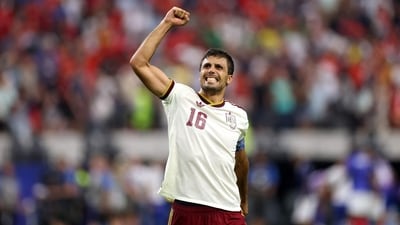 Rodri controlled the tempo against France in the World Cup semifinal. (Getty Images via AFP)