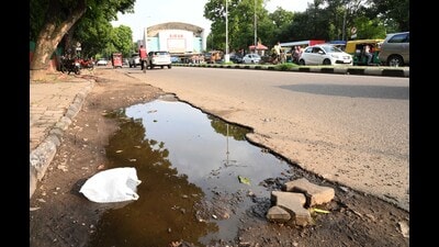 The meeting also examined the bar association’s demand for a zebra crossing, bus shelter and speed breakers outside the district court complex in Mohali. (Ravi Kumar/HT)