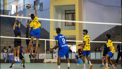 This 8th edition of the event witnessed sportspersons, aged between seven to 18, competing in 11 disciplines, including football, kabaddi, volleyball, athletics and archery. (HT Photo) This 8th edition of the event witnessed sportspersons, aged between seven to 18, competing in 11 disciplines, including football, kabaddi, volleyball, athletics and archery. (HT Photo)