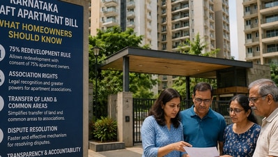 The Karnataka government on July 15 unveiled a draft apartment law proposing mandatory structural audits for ageing buildings and a 75% consent threshold for the redevelopment of residential complexes. ( Photo for representational purposes only) (ChatGPT generated photo)