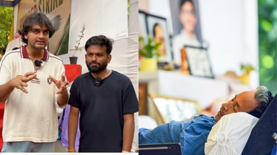 Vlogger Aayush Sapra spoke about the irony of reviewing food during a hunger strike and also spoke to Abhijit Deepki regarding the CJP protest (YouTube/ANI) Vlogger Aayush Sapra spoke about the irony of reviewing food during a hunger strike and also spoke to Abhijit Deepki regarding the CJP protest (YouTube/ANI)