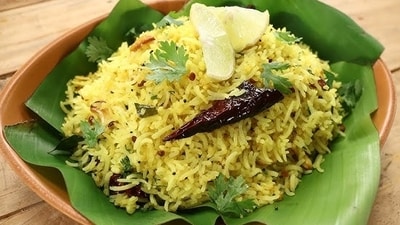Sanjeev Kapoor's lemon rice with vegetables. Sanjeev Kapoor's lemon rice with vegetables.