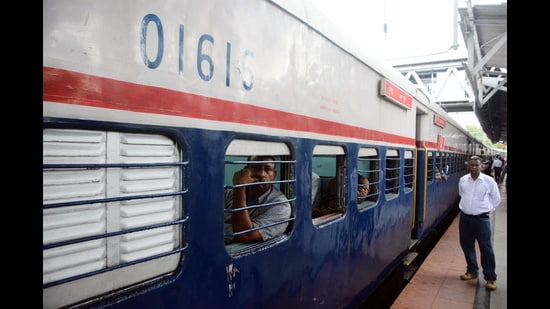 Three goods trains were first operated as trial runs. (FILE)