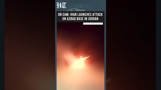 Iran Launches Drone Strike On Jordan's Azraq Base | Dramatic Attack Caught On Camera