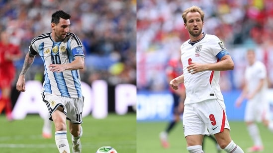 Lionel Messi for Argentina and Harry Kane for England.
