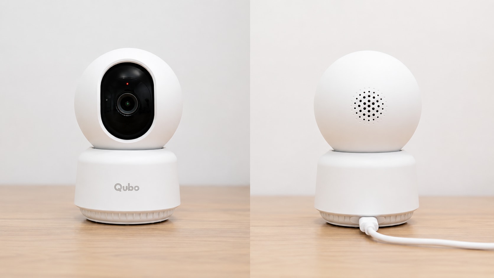 Qubo 3MP 2K Wi-Fi home security camera. Qubo 3MP 2K Wi-Fi home security camera.