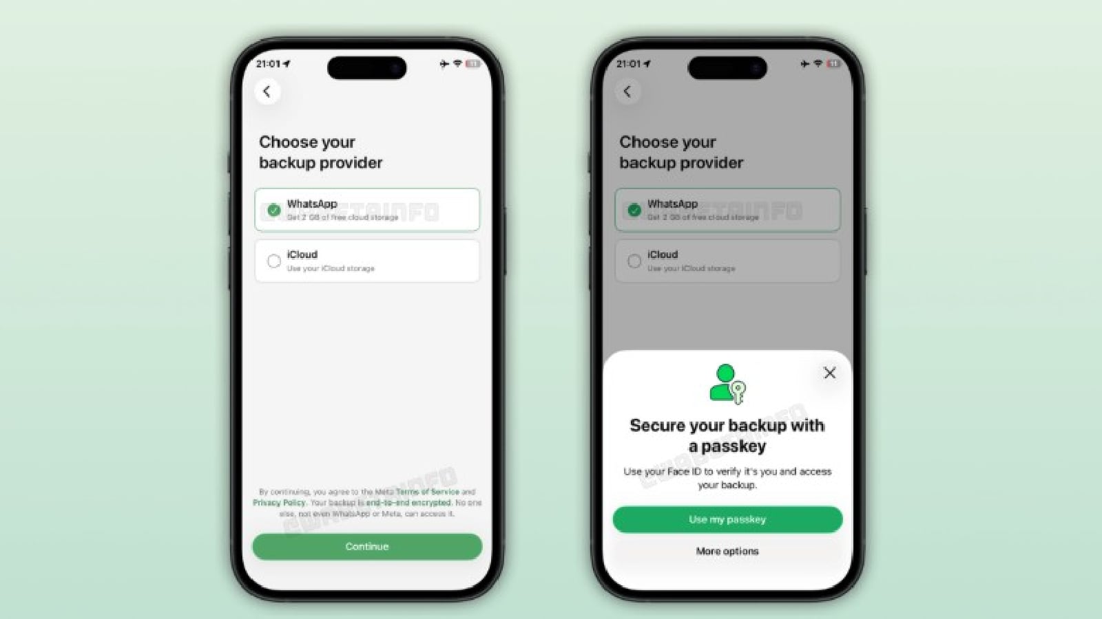 WhatsApp chat backup feature (WABetaInfo) WhatsApp chat backup feature (WABetaInfo)