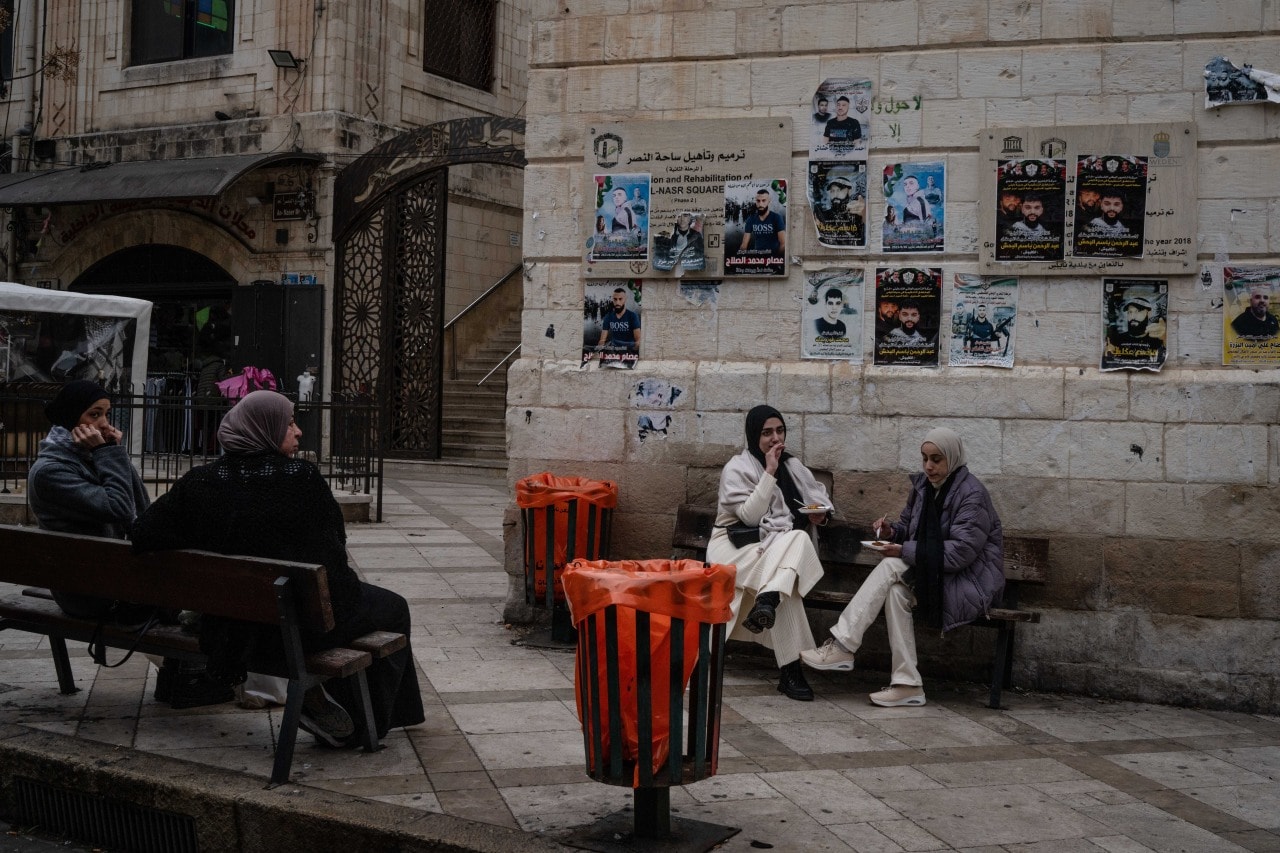 The city of Nablus in the West Bank.
