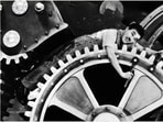 A scene from Charlie Chaplin’s Modern Times (1936), which deals with dehumanisation in an industrial world. Almost a century later, the pressure to be ever productive hasn’t eased. (Film still)