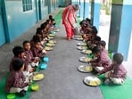 Deputy district education officer (elementary) Manoj Kumar acknowledged the delay and said food grains had already been arranged. (HT File)