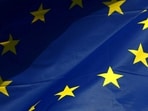 FILE PHOTO: A European Union flag flutters outside the European Commission headquarters in Brussels, Belgium Februrary 26, 2026. 
