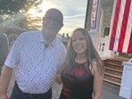 United States Ambassador to Canada Pete Hoekstra with Tamara Lich at Independence Day celebrations at the ambassador's residence in Ottawa on July 4