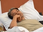 Activist Sonam Wangchuk undergoes a morning medical check-up as he continues his indefinite hunger strike.