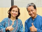 Sonam Wangchuk and his wife, Gitanjali J Angmo, who is also the co-founder of HIAL.