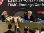 TSMC reported a 77% Q2 profit jump and announced a $100 billion Arizona investment. (Photographer: Lam Yik Fei/Bloomberg)(Bloomberg)