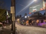 The flooding led authorities to shut several roads around West Hollywood.