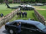 President Trump at the U.S. Army War College in Carlisle, Penn., on Wednesday.