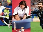 An iconic 2007 photograph of Lionel Messi bathing a baby Lamine Yamal during a charity photoshoot has resurfaced ahead of their World Cup final clash on Sunday.