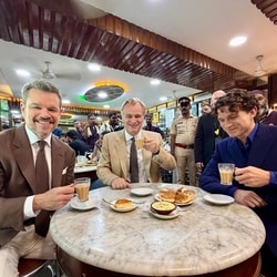 Matt Damon, Christopher Nolan and Tom Holland visited India as part of their The Odyssey promotions. 
