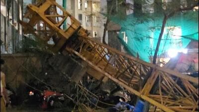 21-year-old killed, 2 injured as crane topples in Mira Road