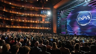 Host Marcello Hernández speaks at the ESPY Awards in the David H. Koch Theater at Lincoln Center Wednesday, July 15, 2026, in New York. (AP Photo/Frank Franklin II) Host Marcello Hernández speaks at the ESPY Awards in the David H. Koch Theater at Lincoln Center Wednesday, July 15, 2026, in New York. (AP Photo/Frank Franklin II)
