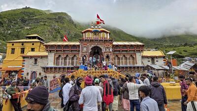 Chamoli: Devotees gather to offer prayers at the Badrinath Dham, in Chamoli, Sunday, July 12, 2026. (PTI FILE)