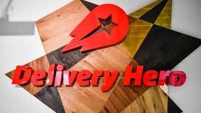 The Delivery Hero logo. Uber has agreed to acquire the food delivery company in a $14.8 billion deal. (AFP) The Delivery Hero logo. Uber has agreed to acquire the food delivery company in a $14.8 billion deal. (AFP)