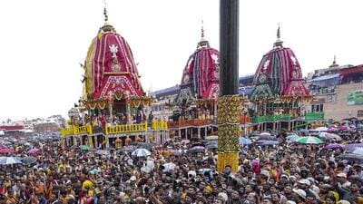 Heavy rain failed to deter devotees from joining Puri Rath Yatra as Odisha (@JagannathaDhaam) Heavy rain failed to deter devotees from joining Puri Rath Yatra as Odisha (@JagannathaDhaam)