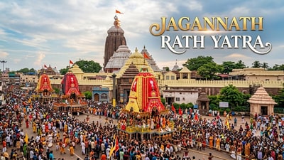 Jagannath Rath Yatra 2026: Jagannath Rath Yatra is celebrated with pomp every year. (Created using Google Gemini)