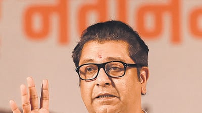 Navi Mumbai, India - Nov. 8, 2024:MNS Chief Raj Thackeray Party Candidate from Belapur & Airoli during an election campaign held at Sanpada in Navi Mumbai, India, on Friday, November 8, 2024. (Photo by Bachchan Kumar/ HT PHOTO) (HT PHOTO) Navi Mumbai, India - Nov. 8, 2024:MNS Chief Raj Thackeray Party Candidate from Belapur & Airoli during an election campaign held at Sanpada in Navi Mumbai, India, on Friday, November 8, 2024. (Photo by Bachchan Kumar/ HT PHOTO) (HT PHOTO)