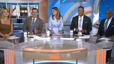 From left: Jenna Bush Hager, Carson Daly, Savannah Guthrie, Craig Melvin and Al Roker on NBC's 