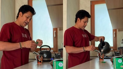 Sachin Tendulkar shared a video of himself making green tea. (Instagram/@sachintendulkar) Sachin Tendulkar shared a video of himself making green tea. (Instagram/@sachintendulkar)