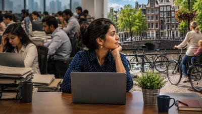 The post highlighted differences in work life balance and office culture. (Representative Image) The post highlighted differences in work life balance and office culture. (Representative Image)