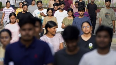 19 candidates scored above 700 in the exam. (AFP)