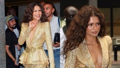 Zendaya serves glamour in breathtaking golden ensembles for The Odyssey press tour. Zendaya serves glamour in breathtaking golden ensembles for The Odyssey press tour.