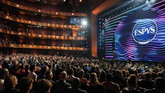 Host Marcello Hernández speaks at the ESPY Awards in the David H. Koch Theater at Lincoln Center Wednesday, July 15, 2026, in New York.