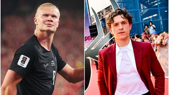 Norwegian footballer Erling Haaland has officially accepted Tom Holland’s dinner invitation, after the Spider-Man actor revealed the full story on The Tonight Show with Jimmy Fallon
