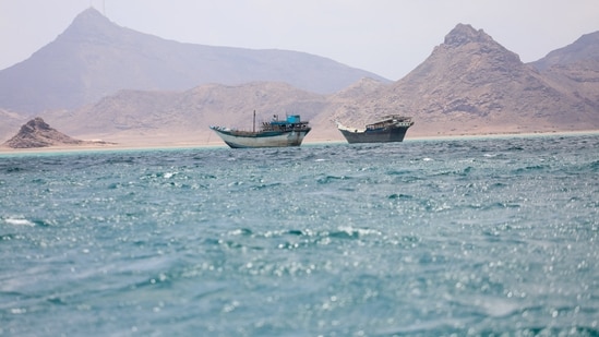 Boats float near the coast of Bab el-Mandeb, Yemen (REUTERS/Representational)