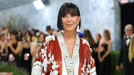US television personality Kris Jenner arrives for the 2026 Met Gala celebrating 'Costume Art' at the Metropolitan Museum of Art, in New York, on May 4.