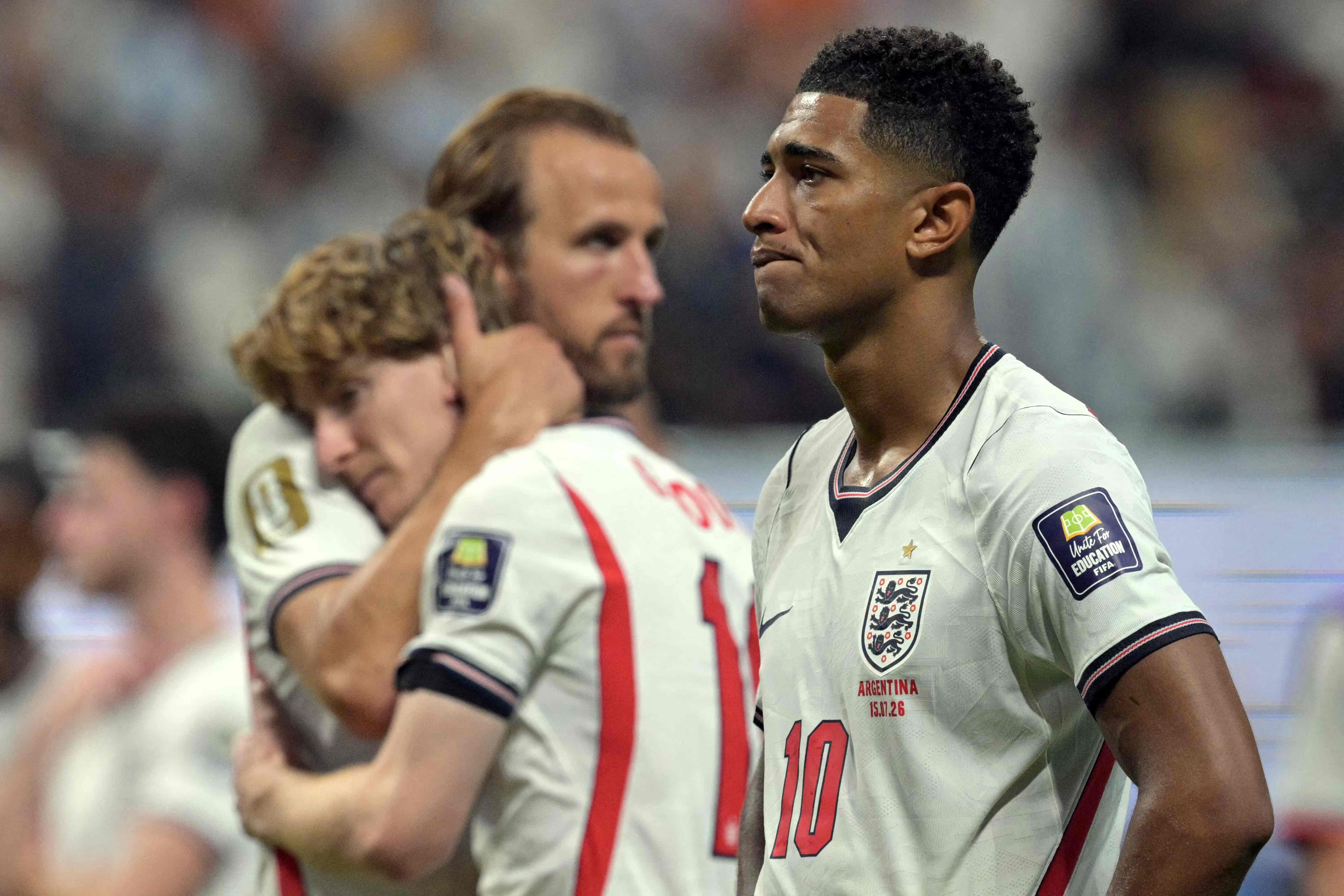 Like in 2018, the semi-final ended in disappointment for England. (AFP) Like in 2018, the semi-final ended in disappointment for England. (AFP)
