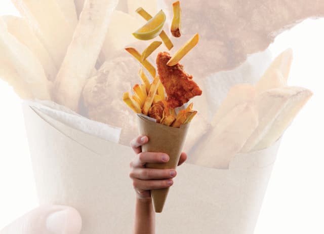 For vegetarians experimenting with non-veg for the first time, fish and chips are a great gateway dish. (ADOBE STOCK)