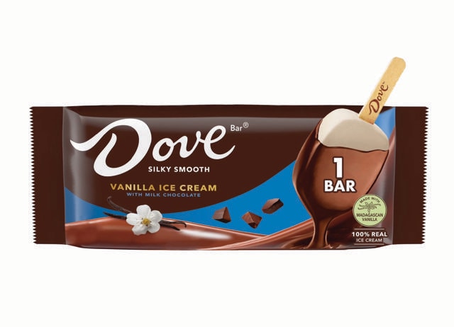 Grown-ups in the US loved the Dove chocolate bar.