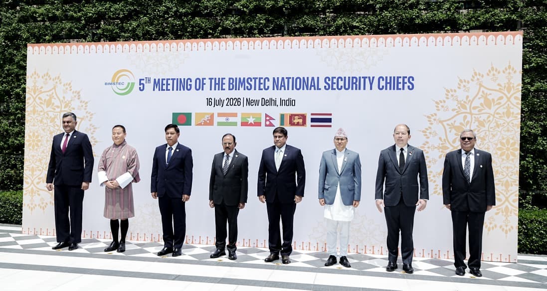 Leaders at fifth BIMSTEC National Security Advisers' meeting